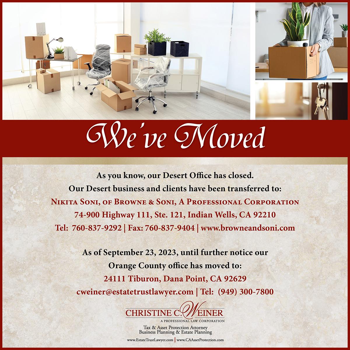 We've Moved!